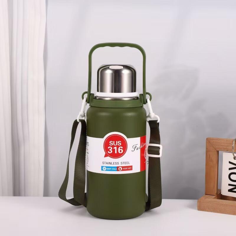 MRSIKEY Large Capacity Outdoor Water Bottle with Strap