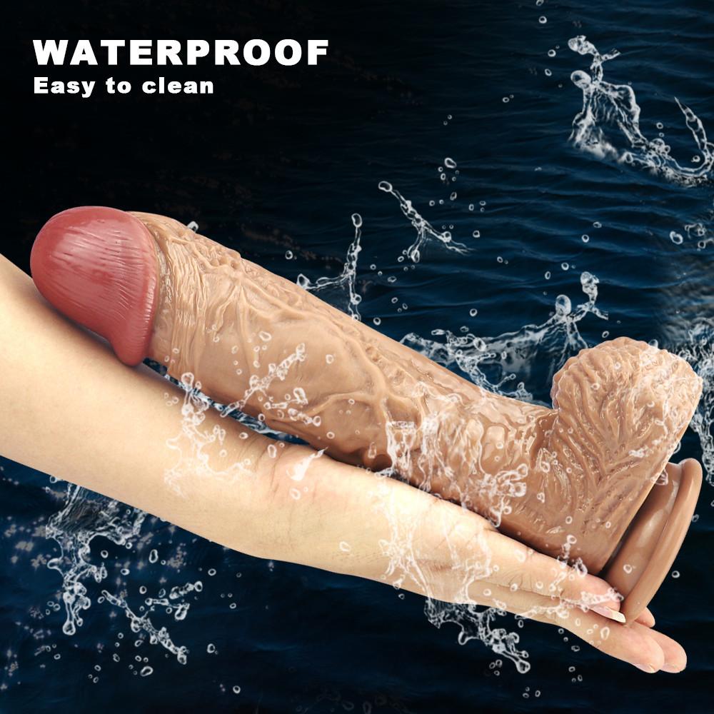 Brauner G-Punkt-Dildo für Frauen, weiches Material, starke Vagina, Masturbationstasse, realistischer Dildo, Sexspielzeug für Frauen, Spielzeug für Erwachsene