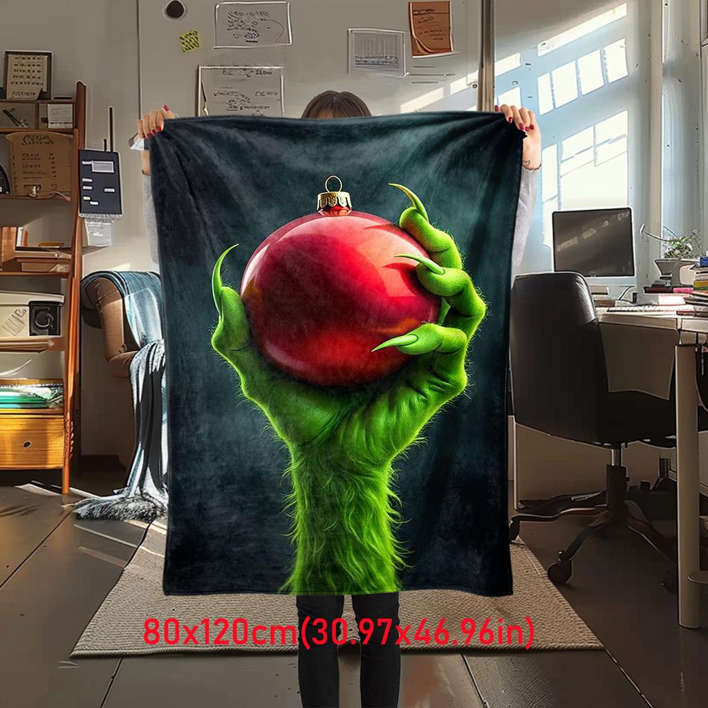 Christmas Gift Comedy Movie How the Grinch Stole Christmas blanket home warming, four season bed decoration sofa cover flannel throwing blanket K4
