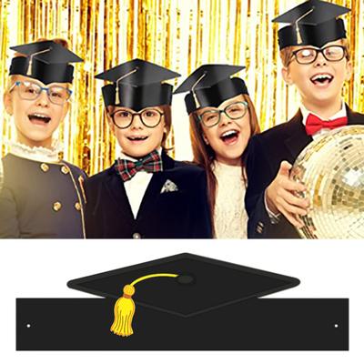 5 ks papírové doktorské klobouky unisex 3D jednorázová nastavitelná velikost promoce Party Foto rekvizita Slavnostní promoce Bakalářská čelenka Master Akademická čepice