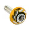 2 Pack Aluminum License Plate Screws for Motorcycle Frame Fixing Bolts