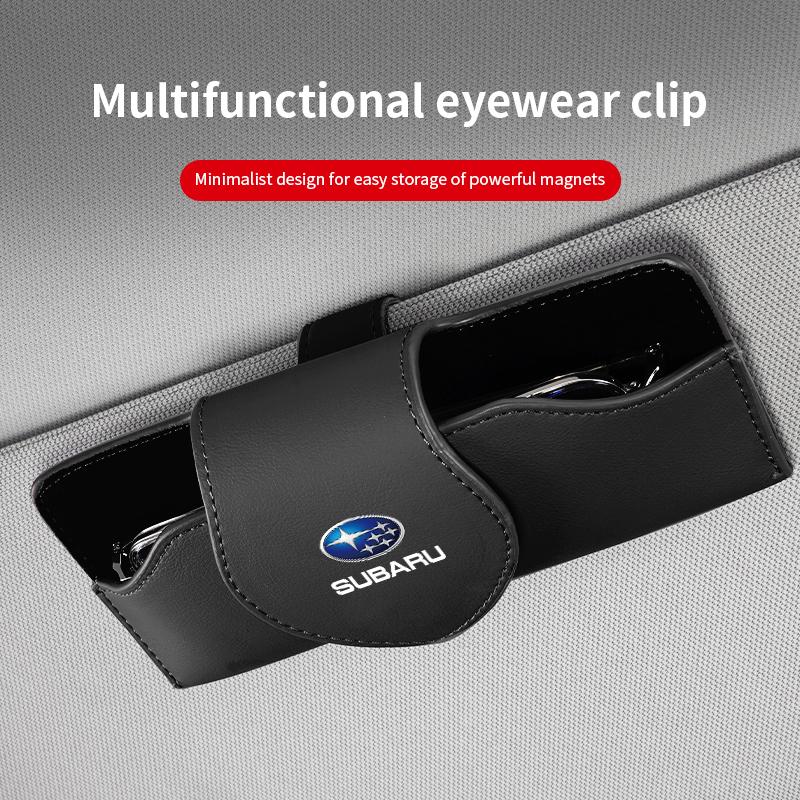 Subaru Car Mounted Sunshade Glasses Box Auto Interior Accessories For Crosstrek XV Legacy Forester BRZ Outback Tribeca Impreza gdu8