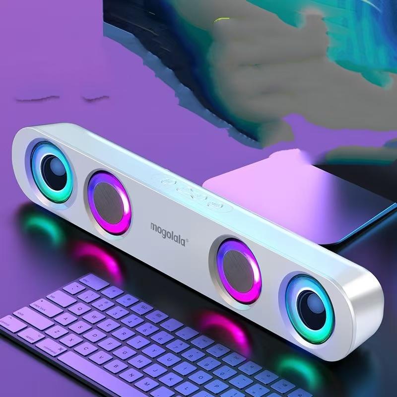Heimkino-Lautsprecher Echo Wand 3D-Stereo-Funk-Subwoofer RGB-LED-Bunter Blitz Barra De Sonido Para TV Bluetooth-Lautsprecher