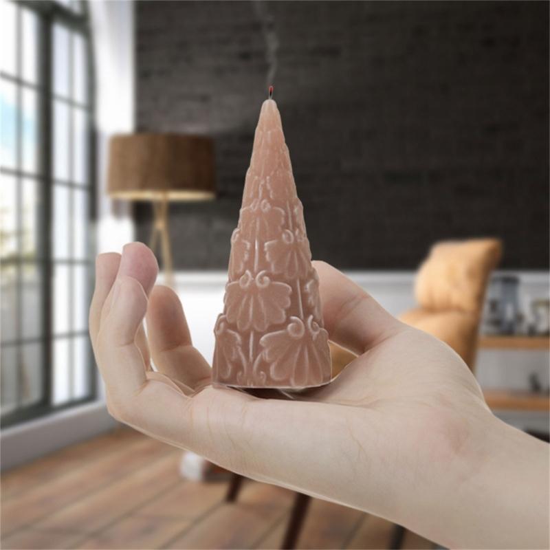 Stampo Artigianale in Silicone Riutilizzabile per Colata Resina Epossidica Stampo Conico per Creazione Candele 3D Stampo in Silicone Fai da Te Artigianato 3D Stampo in Resina