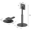 UPERFECT Metal Magnetic Bracket VESA 2 IN 1 Stand Max Support 19" Portable Monitor with Adjustment Holder For 7"-19" Dispalys