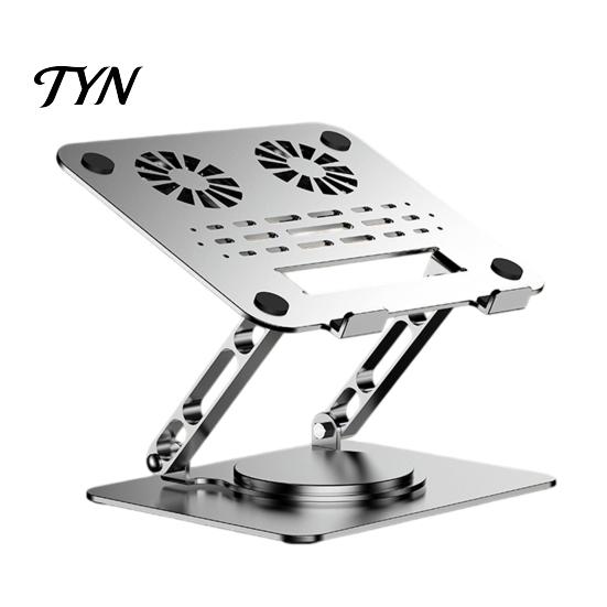 Heavy Duty Laptop Riser Foldable Stand for Desk, Portable Height Adjustable Computer Office Holder Holder, Ergonomic Ventilated Cooling