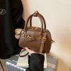 Stylish Retro Small Square Handbag For Women With Luxury Feel In Black Red Brown