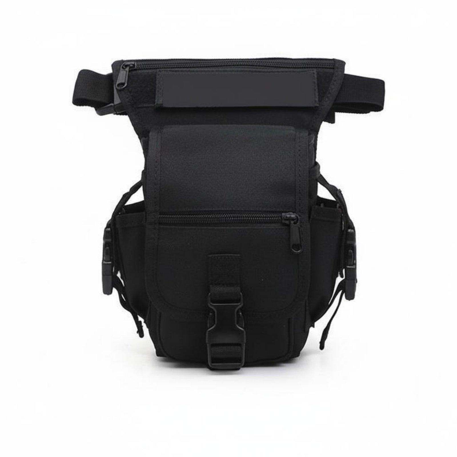 Drop Leg Bag Verstelbare Riemen Dij Rig Pack Dij Pak Duurzaam Motorfiets Been Pouch Lichtgewicht Voor Kamperen zwart
