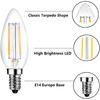 E14 European Base LED Candelabra Light Bulbs 25W Equivalent, 110V 2700K Warm White E14 Led Bulbs 2W 250LM for Turkish Lamp, European Chandeliers,