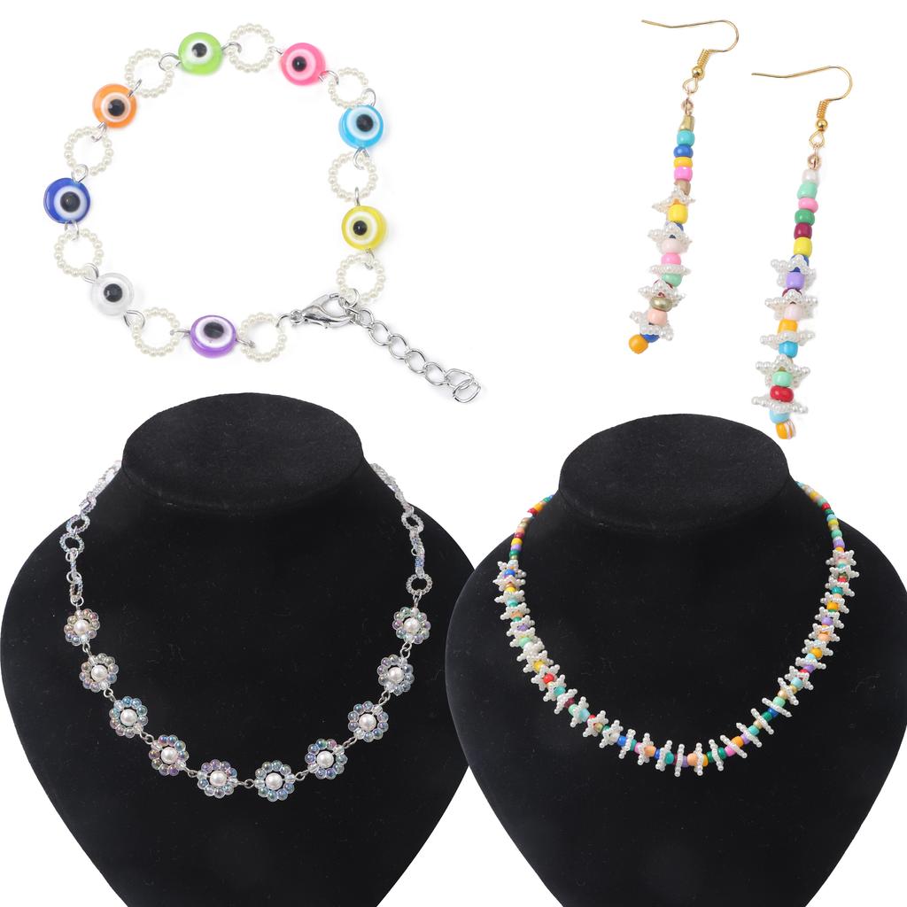 Akrylgeometri Pearl Circle DIY-tillbehör för smyckenstillverkning Örhängen Armband Halsband