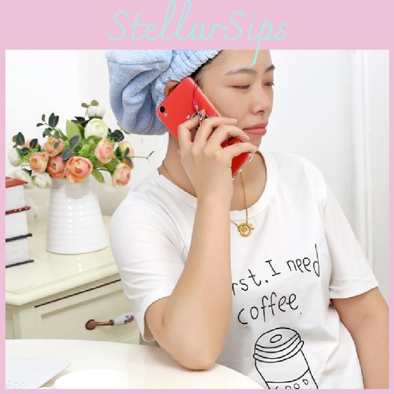 Coral Fleece Hair Towel Cap Large Absorbent Bath Head Cover For Home Use