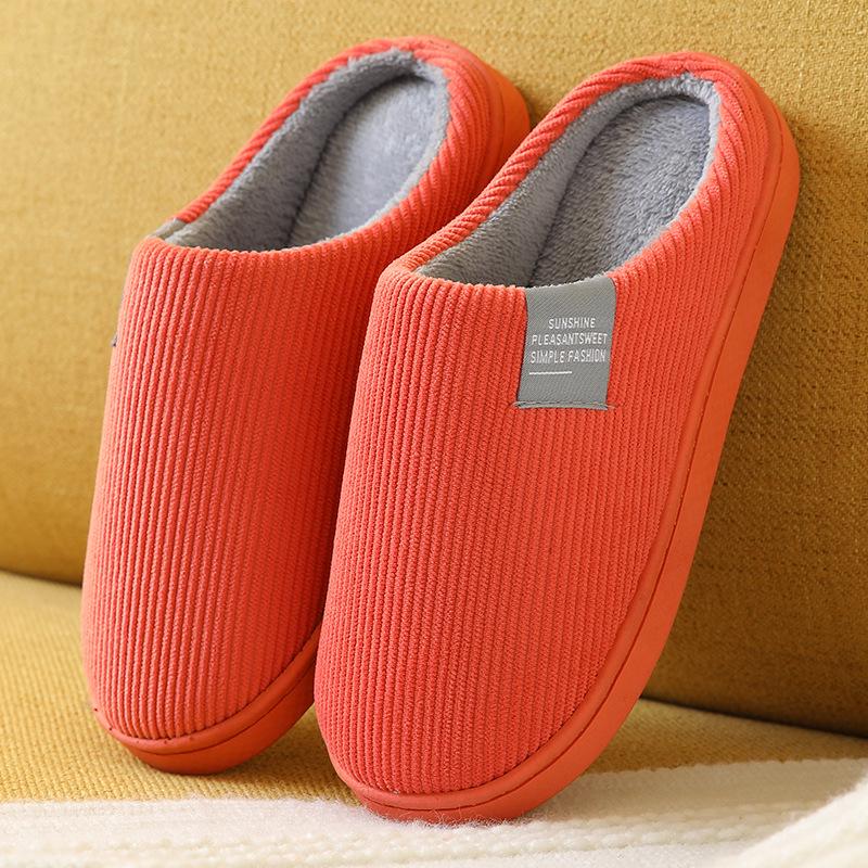 Unisex Non-Slip Warm Cotton Slippers for Home and Office - Winter Collection