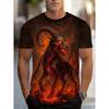 Men's Retro 3D Graphic Print T-Shirt - Perfect for Daily Wear and Vacation
