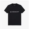 Givenchy Bm716g3yac 001 T-shirt da uomo a maniche corte, vestibilità slim, con stampa logo Archetype, taglia S