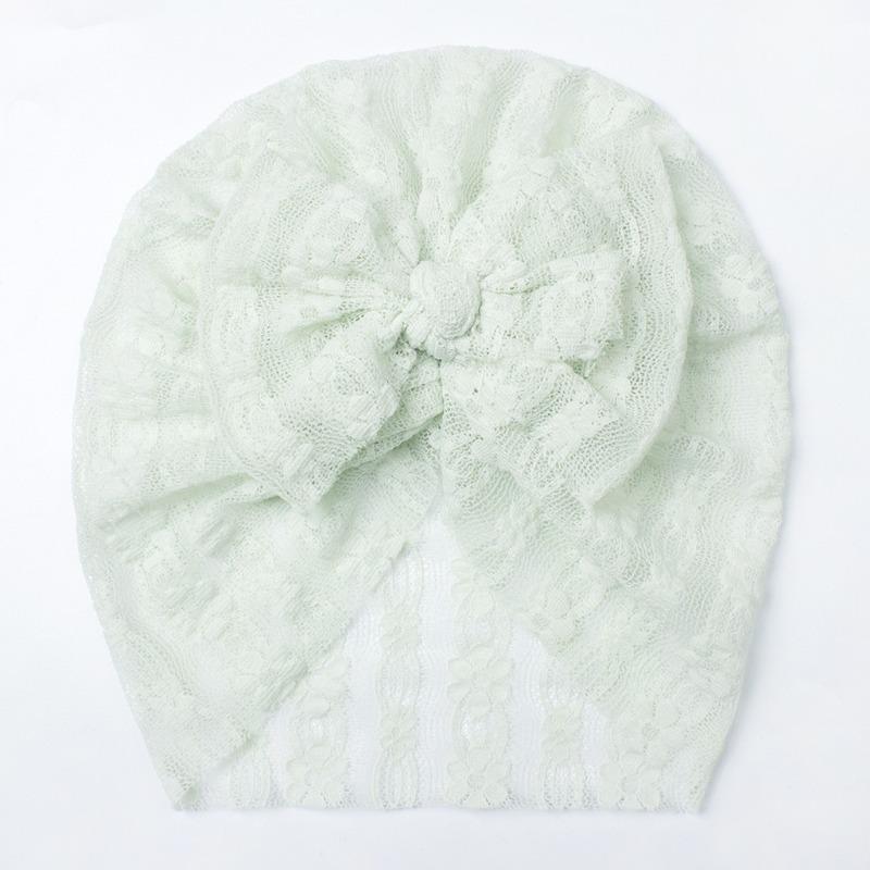 New Bow Baby Hat, Breathable Lace Cool Children's Pullover Hat, Thin Baby Fetal Hat