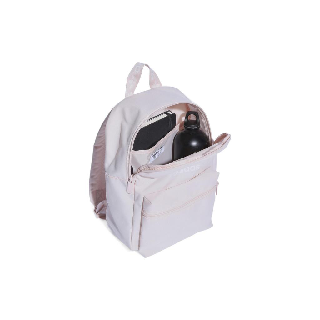 Adidas Originals Trefoil Logo Print New Sports Polyester Backpack Unisex Backpack Light-Pink IC8537
