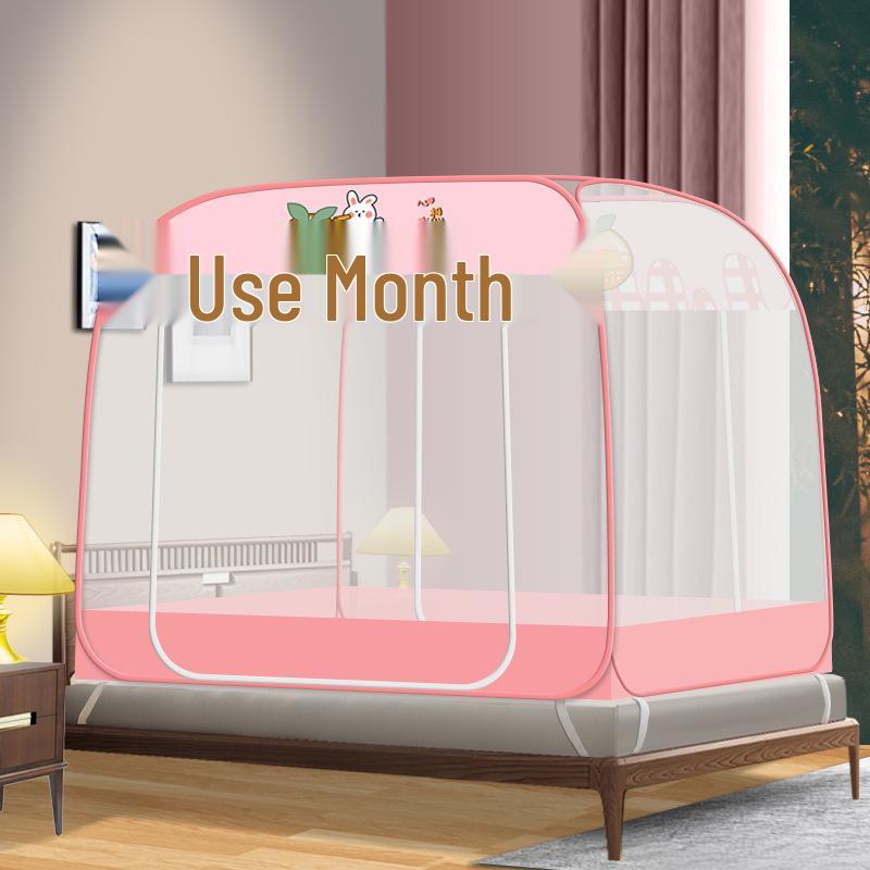 Mosquito Net with Free Installation – Foldable Steel Wire Yurt, Dustproof & Mosquito Proof