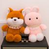 Cute running bear doll creative running fox cat otter plush toy 8 inch doll machine doll