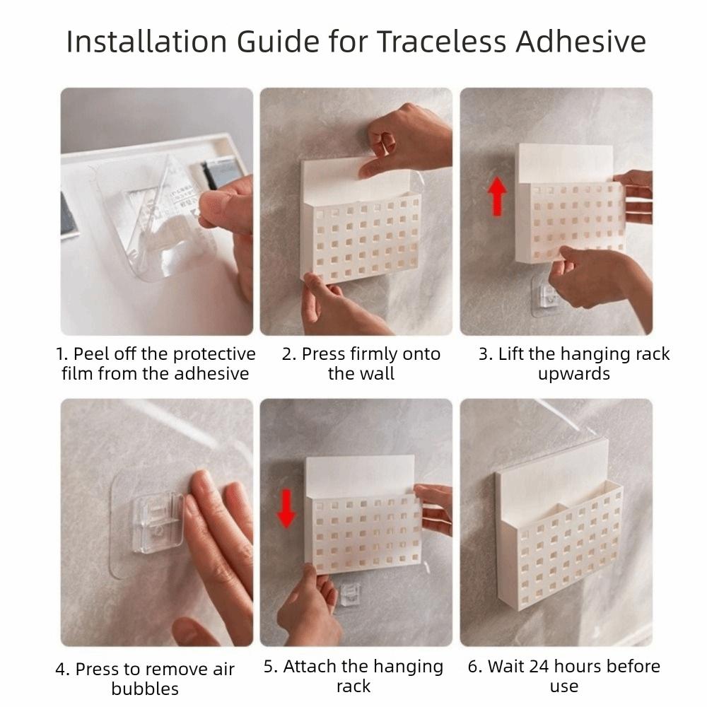 Wall Mounted Magnetic Storage Box Plastic Tableware Container Multipurpose Pen Holder  Bathroom