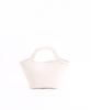 Cuco Bamboo Sheet x Faux Leather Crite 2-Way Tote Bag, 2413111033, Off-White (002)
