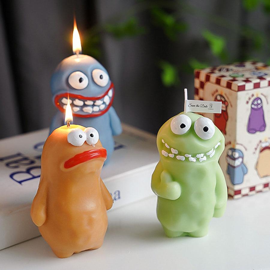 Mud Man Monster Aromatherapy Candle Funny Ugly Cute Aroma Birthday Gift Companion Gift Cartoon Shaped Candle Ornament