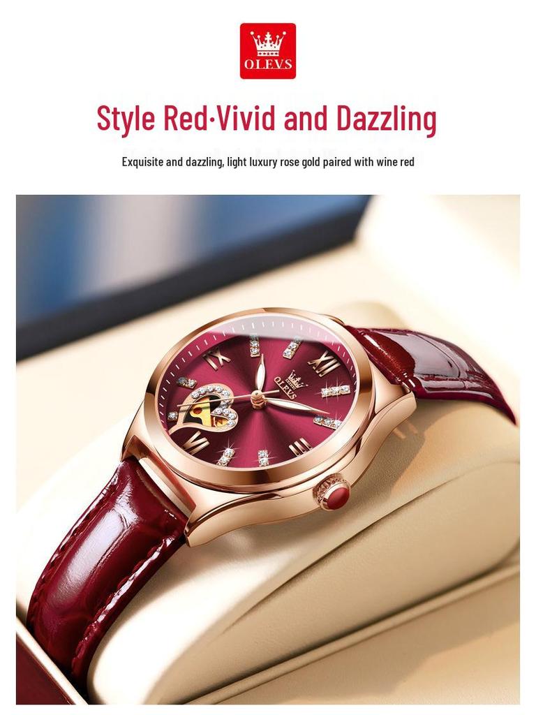 Oulishi Women's Automatic Waterproof Luminous Watch