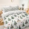 Christmas Tree Bedding Set 3D Printed Duvet Cover Set Single Twin Double Size Home Decor Duvet Cover Set Christmas Gift For Kids