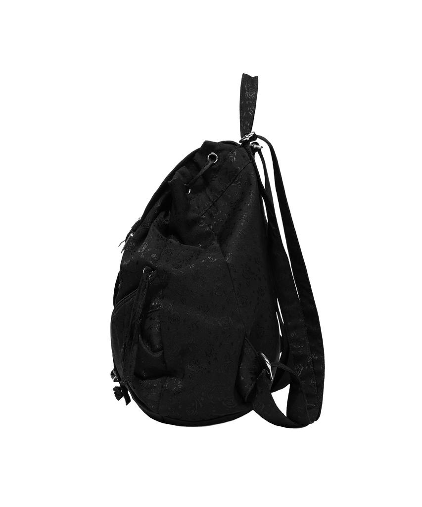 Fancy Club Satin Eyelet Backpack (Black) F26Qe989