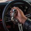 Skull Head Design Power Handle Metal Bearing Steering Wheel Spinner  SUV