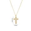 Stainless Steel Plated Pendant Necklace Women With Crystal Zircon Cross Charm Fashion Minimalist Locket Chain Jewelry