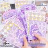 Purple Star Rabbit Stickers: Reward and Encourage Kids with Fun Cartoon Designs