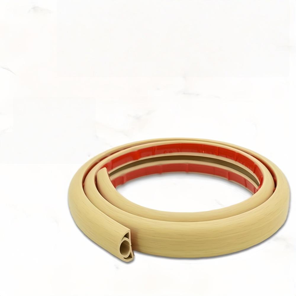 1pc 1m/2m/3meters Floor Cable Cover PVC Cord Protector Self-Adhesive Wood Grain Cable Protector Extension Electric Wire