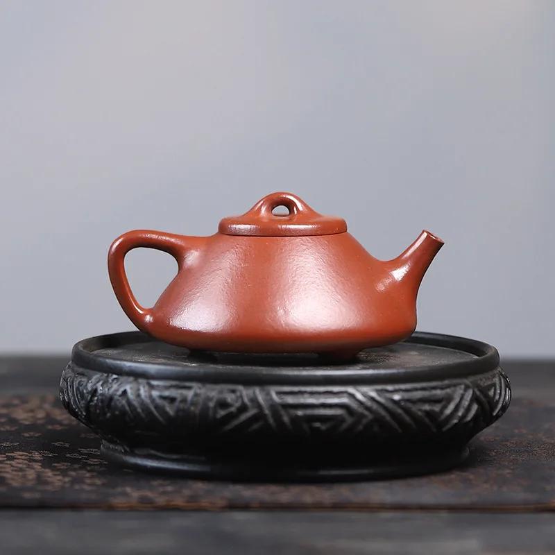 100ml Chinese Yixing Purple Clay Teapot Kettle Beauty Tea Infuser Small Capacity Handmade Stone Scoop Tea Pot Zisha Tea Set