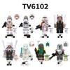 TV6102 Sci-Fi Planet Building Blocks Minifigures Battle Troop Wars Kids Assembly Toy Set TV8009-8016