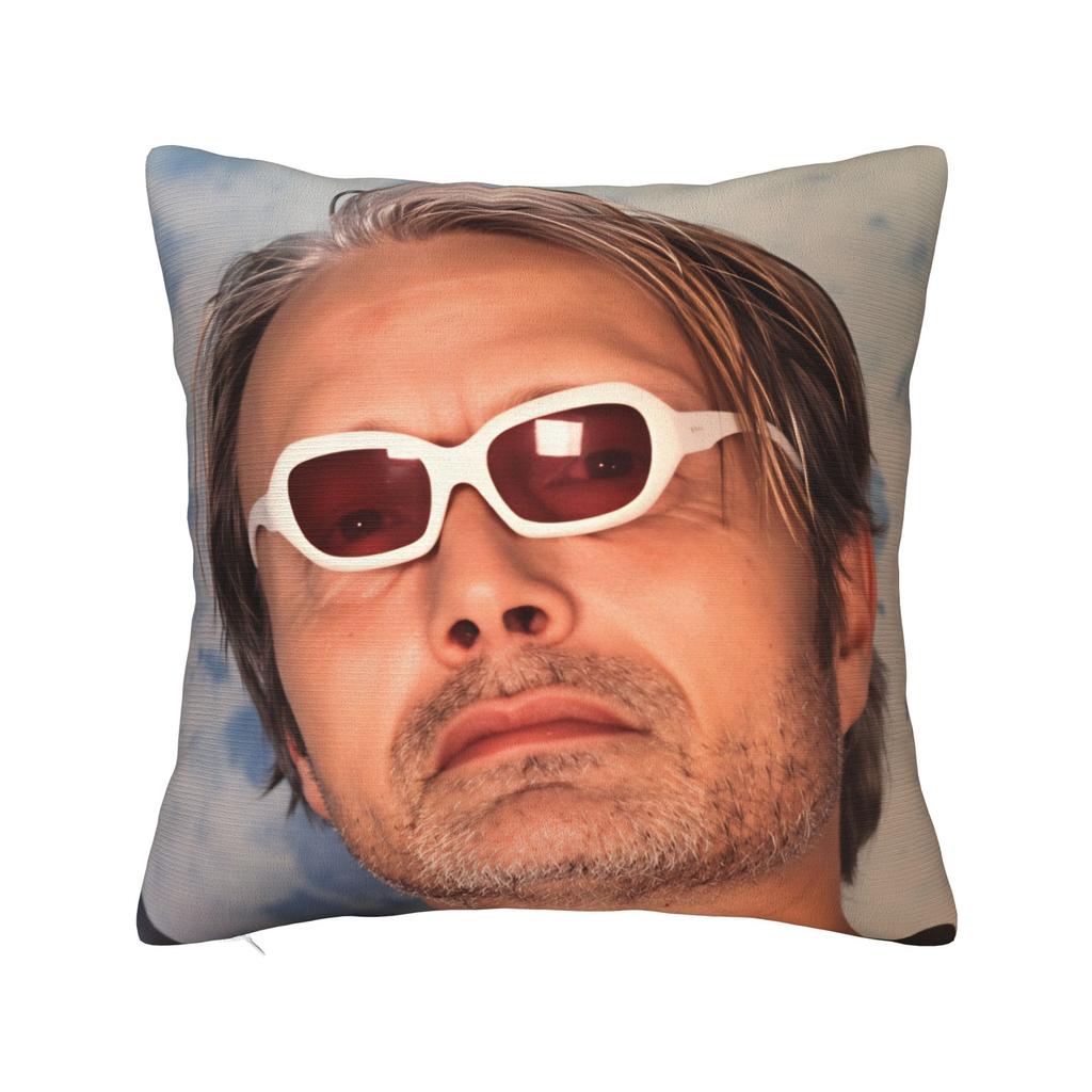 Mads Mikkelsen HHannibal Kissenbezug Mode Kissenhülle Für Wohnzimmer Sofa Bequeme Kissenbezüge Geschenk