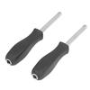 2PCS 5.9 Inch Length 1/4 Inch Drive Spinner Handle Black Finish / Chrome Finish Anti-Slip Grip Socket Driver Handle