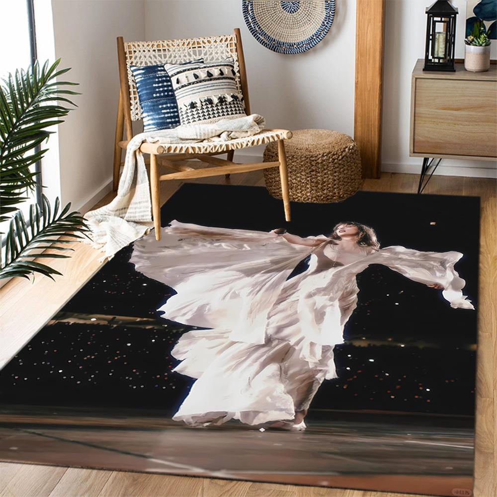 Taylor Swift Themed Anti-Slip Rugs - Polyester Home Decor, Suitable for Bedrooms, Living Rooms, Doorways, Studios, and Decorations