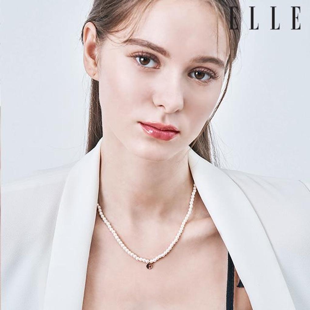 [ELLE Jewelry] Simple Signature Pearl Bead Necklace ELBRNN227