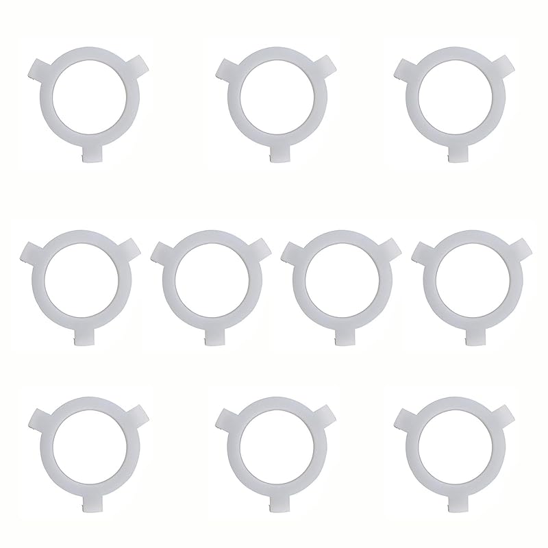 10 Pieces Lamp Shade Reducer Rings,Lampshade Rings Converter,Lamp Accessories,Light Shade Replacement Washer Adapter, E27 to 11mm