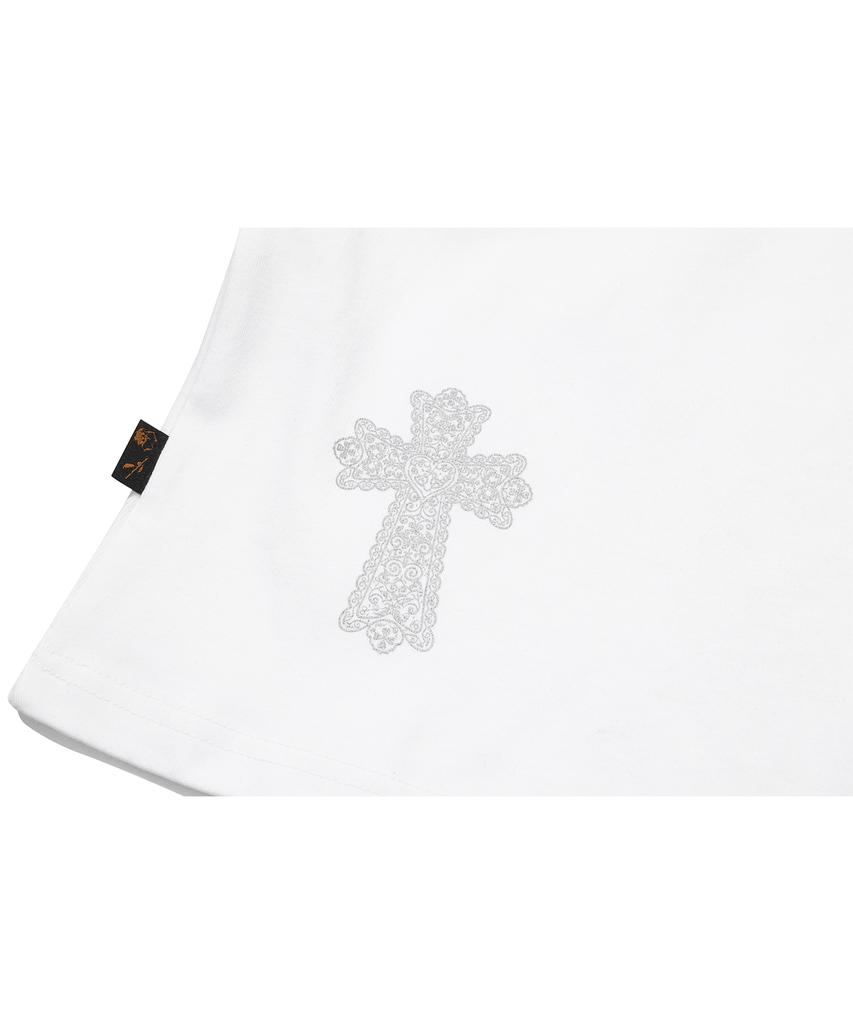 IFYOUWANT Grace One-Shoulder Tee White