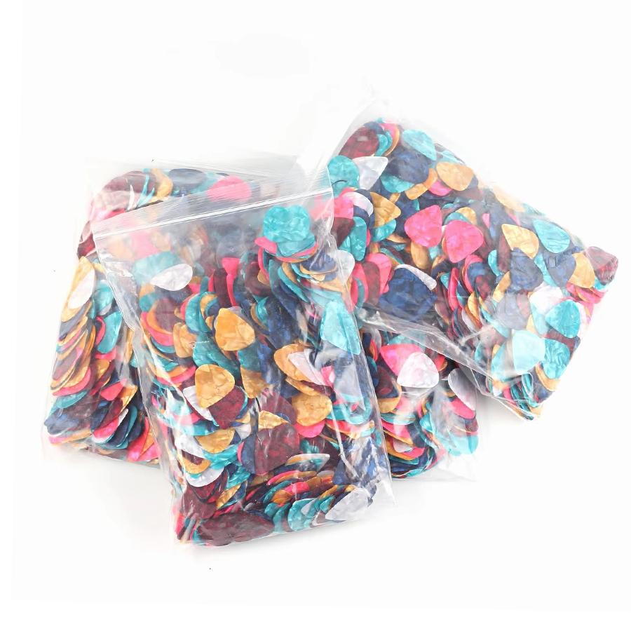 36pcs Celluloid Guitar Pick ABS Plectrums for Acoustic Electric Bass Ukulele String Instrument Music Performance Accessories XJM