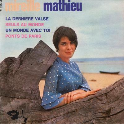 7inch Record MIREILLE MATHIEU - La Dernière Valse 71210 Barclay 1967 France Pop Used