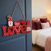 Sweet Love Door Pendant Exquisite Love Wall Hanging Valentine's Day Hanging  Background Prop
