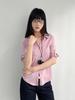 Yuyi 2026 Spring Women's Stylish Mid-Sleeve Button-Up Shirt