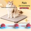 Auto-Jump Cat Toy: Bite-Resistant Interactive Ball with Rope for Self-Play