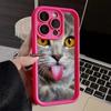 LZ3 Black Cat Green Eyes Silicone Phone Case for iPhone 11 13 14 15 16 Pro Max 7 8 16 Plus 12 Mini XS Max XR Shockproof Back Cover