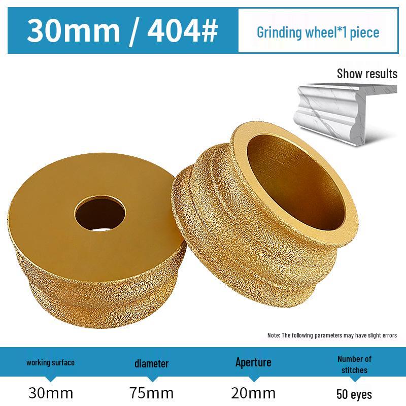 Stone Edge Grinding Wheel for French Edge Granite & Marble Tile - Trimming, Rounding, and Grooving with Angle Grinder