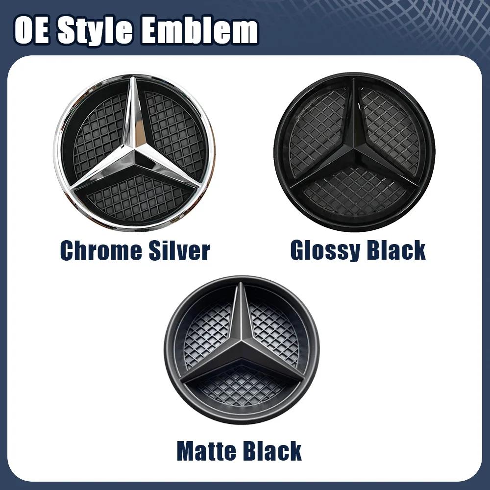 C200 E200 For Mercedes Benz Car Grille Emblem 3D Badge Front Grill Logo For Mercedes Benz GLC X253 GLE W166 C292 GLS X166 16-19