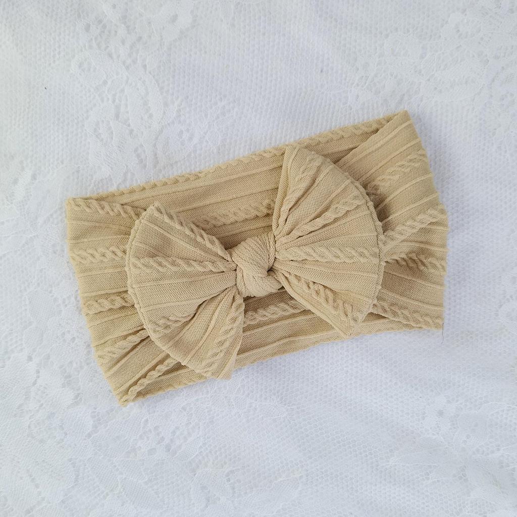 European & American Elastic Nylon Bow Baby Headband Hair Accessories