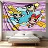 The Powerpuff Girls Print Tapestry - Portable Wall Decor Cloth, for Home, Dorm, Travel, Bedroom, Living Room - Ideal Birthday Housewarming Gift